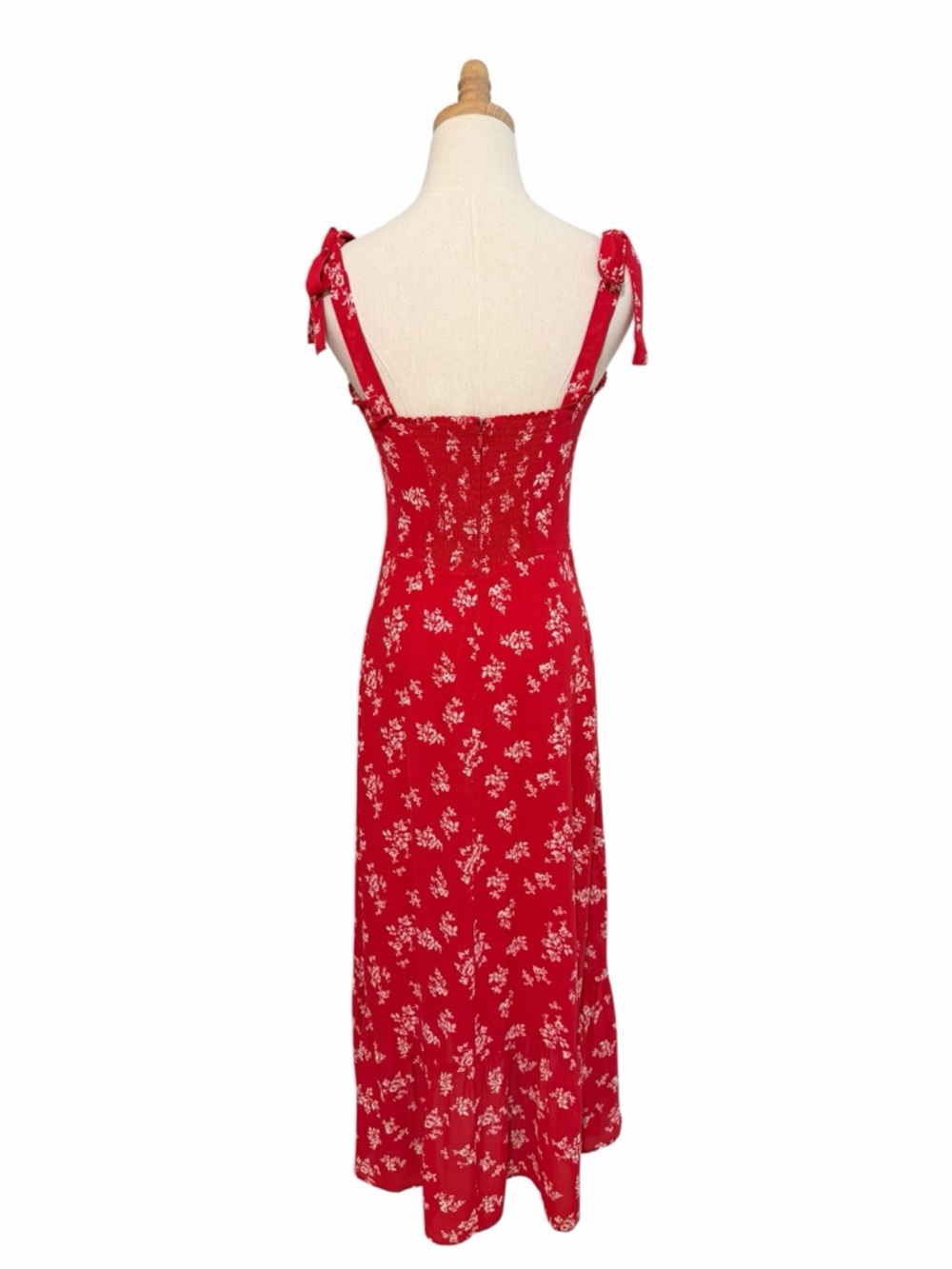 Reformation Nikita Dress in Summer Red Floral Size 8 NWT - Picture 5 of 11